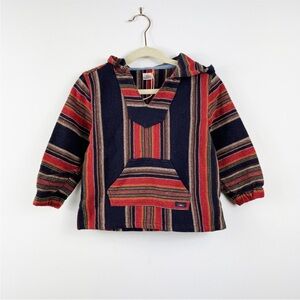 Faherty Striped Kids Hoodie pullover Red and Blue NWT